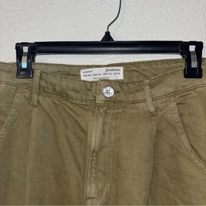 Stradivarius Slouchy Olive Pants